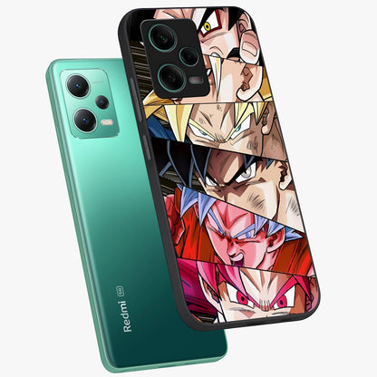Anime Character Glass Case displayed in angled mockup highlighting colorful anime character illustration.