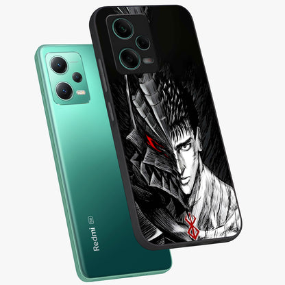 Berserker Blood Oath Glass Case displayed in angled mockup highlighting dark fantasy graphic design and powerful theme.