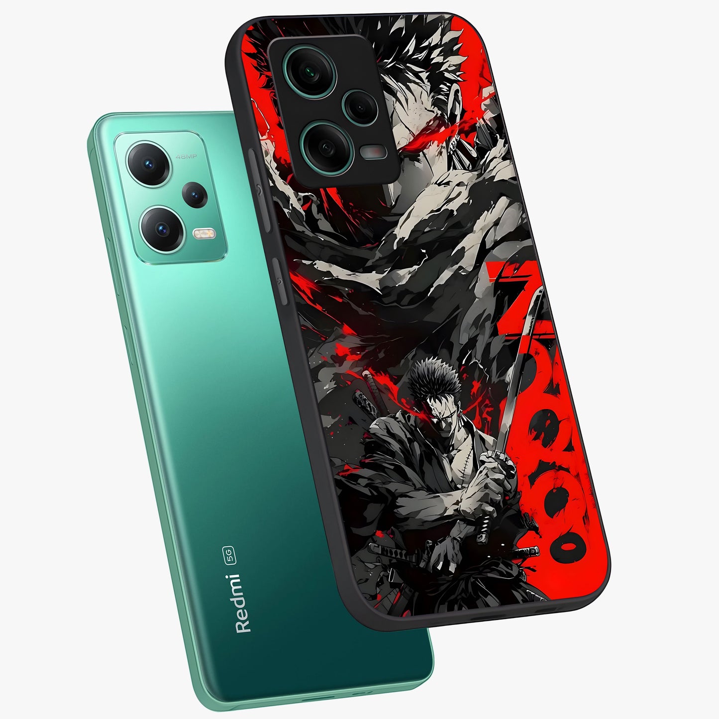 Demon Sword Resolve Glass Case displayed in angled mockup highlighting powerful demon sword illustration with dark fantasy aesthetic.