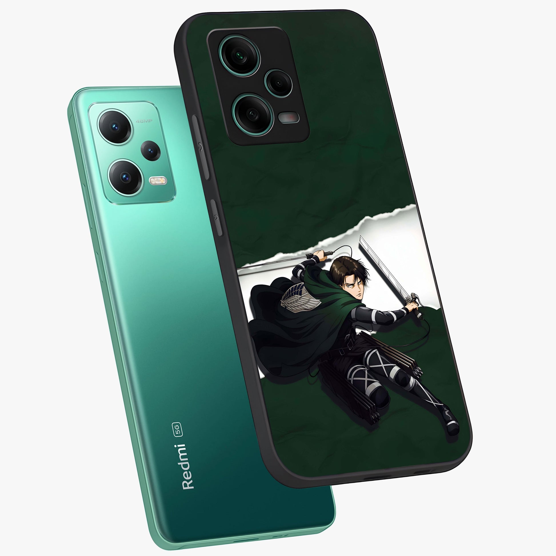 Emerald War Vanguard Glass Case displayed in angled mockup highlighting intense battle inspired design with emerald tone aesthetic.