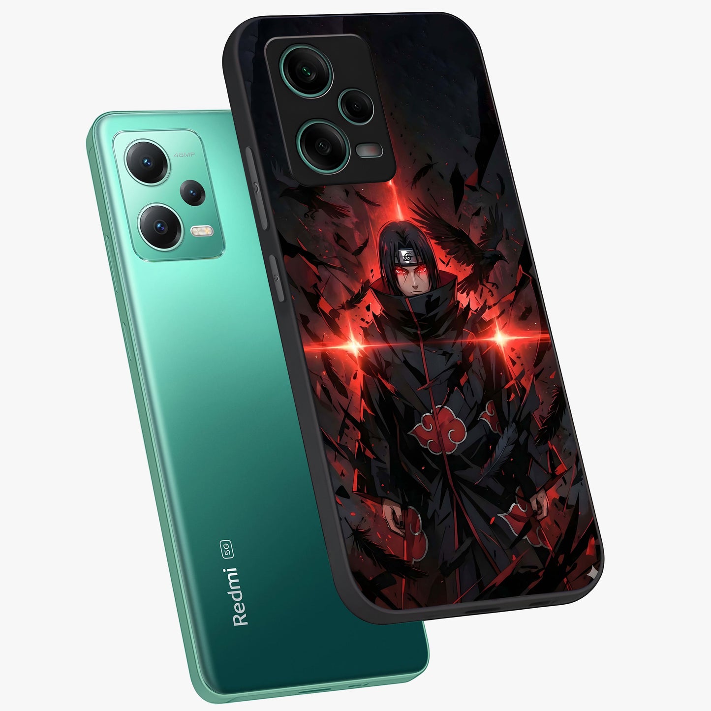 Focused Blade Discipline Glass Case displayed in angled mockup highlighting clean minimal text artwork with modern aesthetic style.