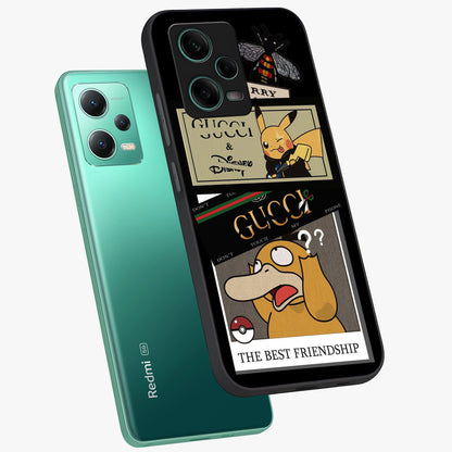 Gucci Play Mashup Glass Case displayed in angled mockup highlighting stylish fashion mashup design with bold aesthetic.