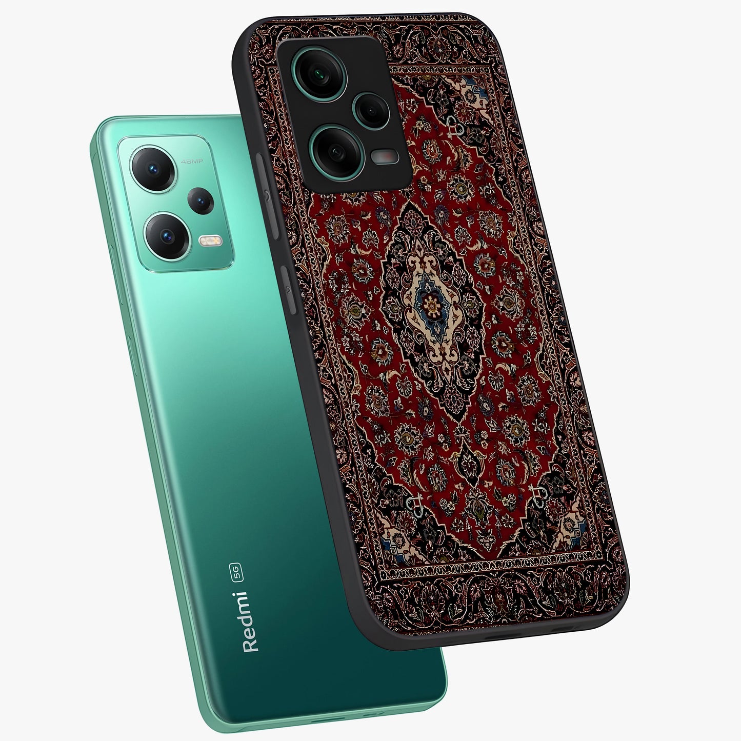 Heritage Carpet Royale Glass Case displayed in angled mockup highlighting intricate royal carpet design with heritage aesthetic.