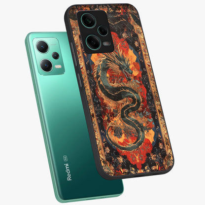 Inferno Dragon Soul Glass Case displayed in angled mockup highlighting powerful dragon illustration with inferno aesthetic.