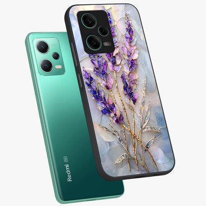 Lavender Dream Glow Glass Case displayed in angled mockup highlighting dreamy purple glow design with soft artistic style.