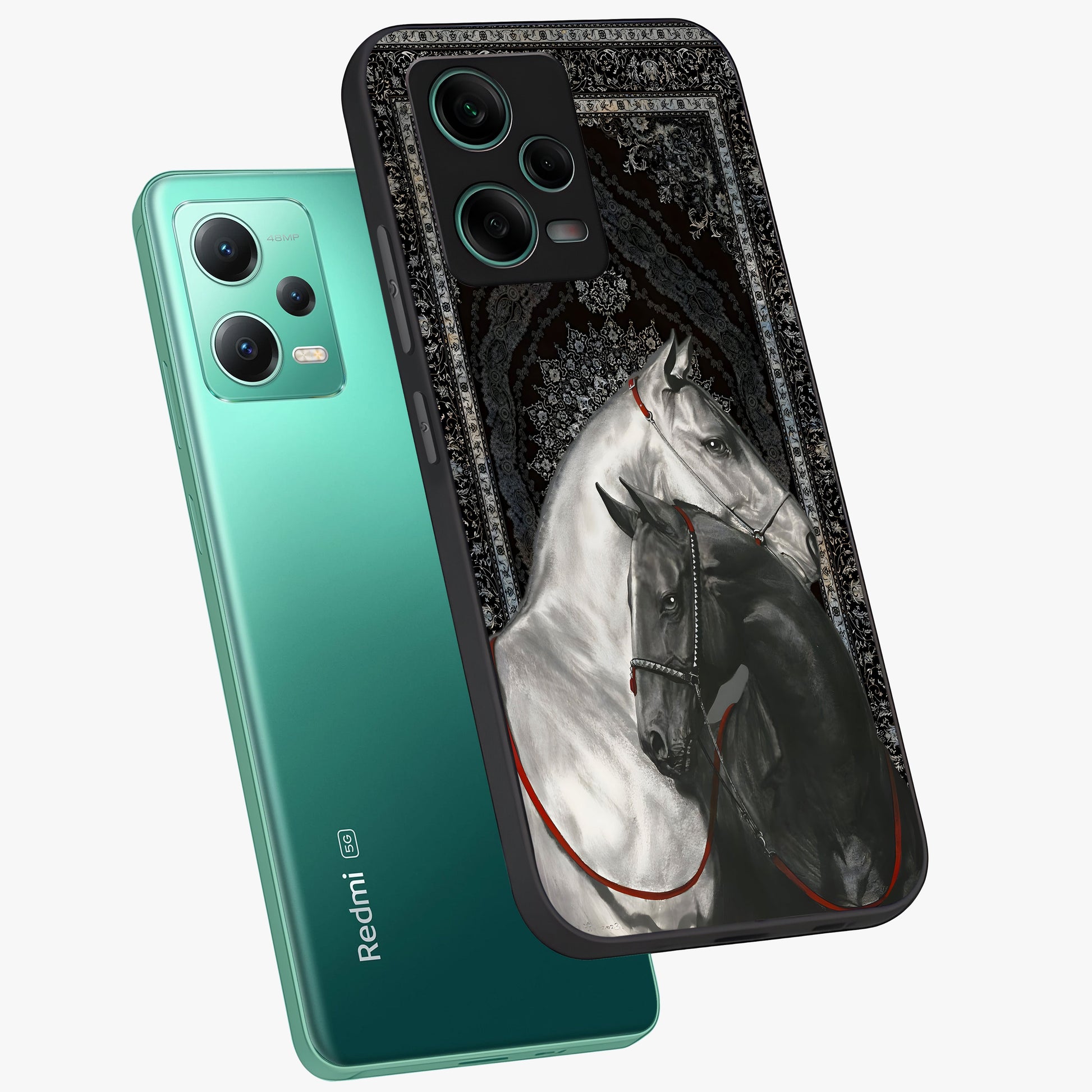 Majestic Ride Legacy Glass Case displayed in angled mockup highlighting sleek vehicle design with bold racing aesthetic.
