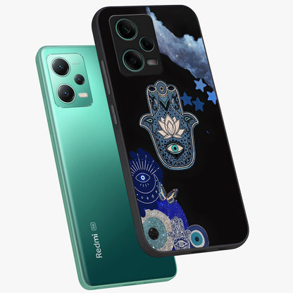 Mystic Hand Aura Glass Case displayed in angled mockup highlighting magical aura design with spiritual aesthetic style.