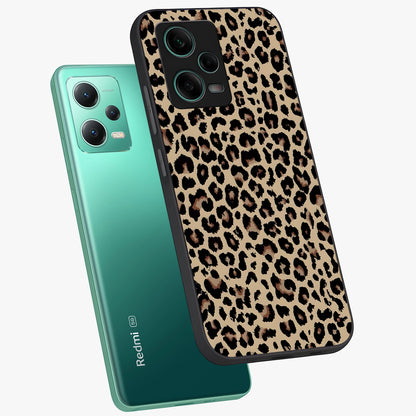 Savage Chic Pattern Glass Case displayed in angled mockup highlighting bold fashion inspired design with chic aesthetic.