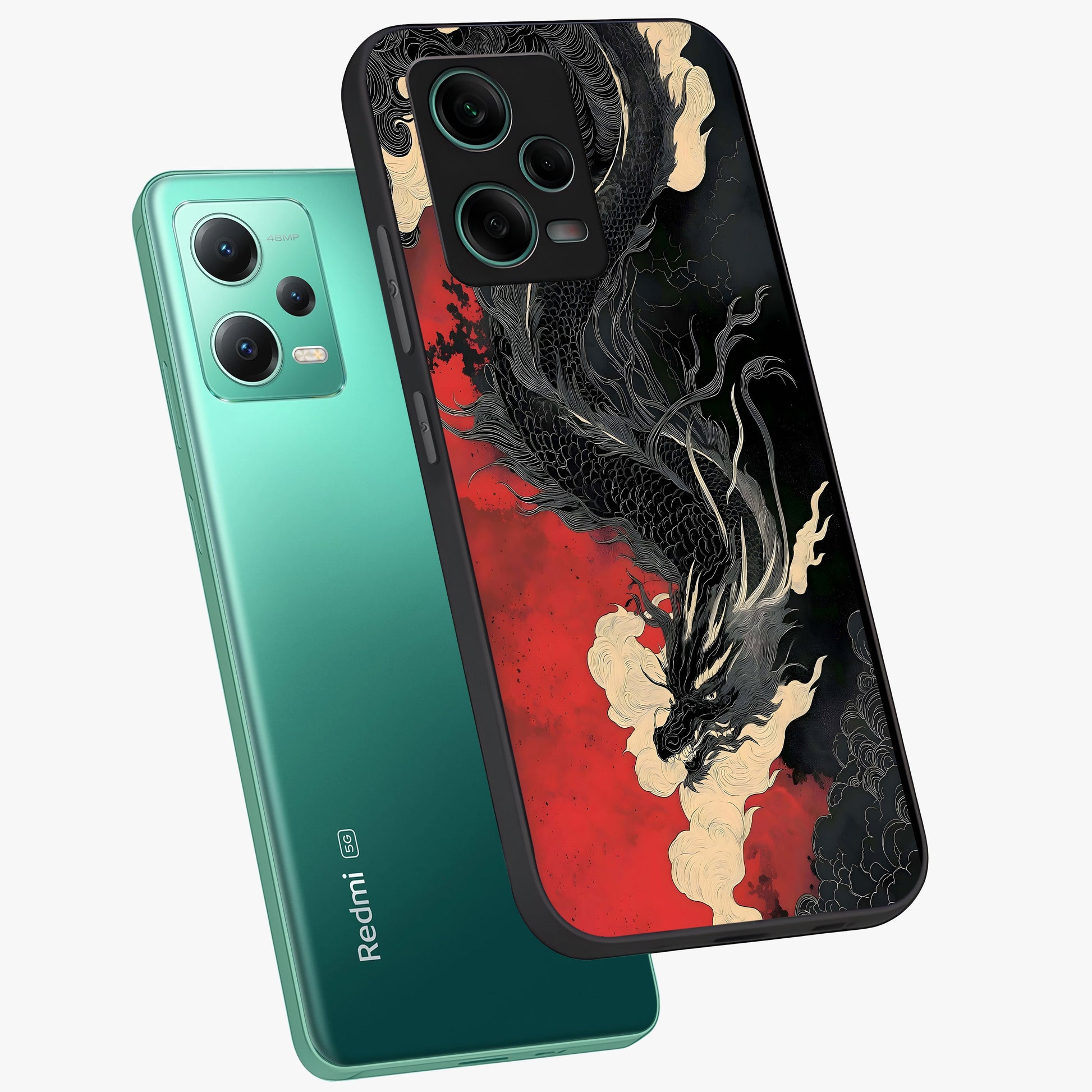 Shadow Dragon Fury Glass Case displayed in angled mockup highlighting powerful dragon illustration with dark fantasy aesthetic.