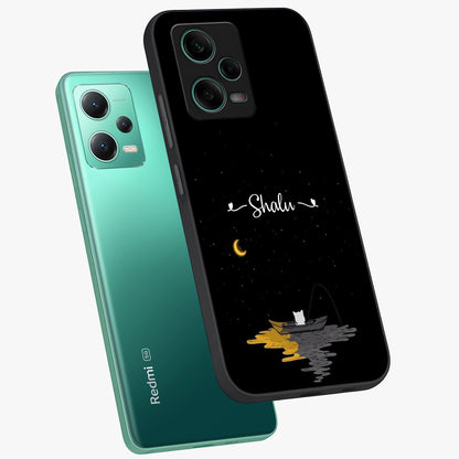Silent Night Row Glass Case displayed in angled mockup highlighting peaceful evening design with dreamy night aesthetic.