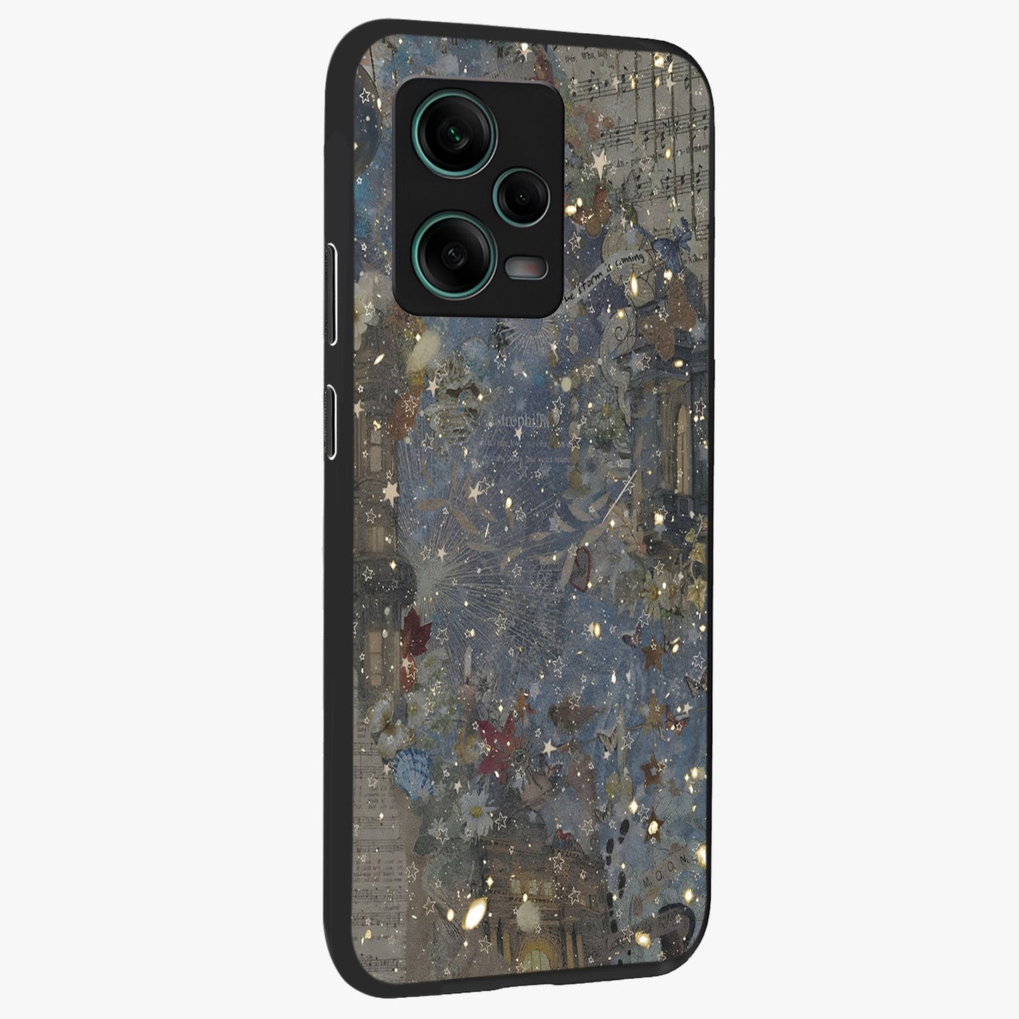 Aesthetic Astrolophia Glass Case upright view showcasing soft aesthetic theme with stylish modern look.