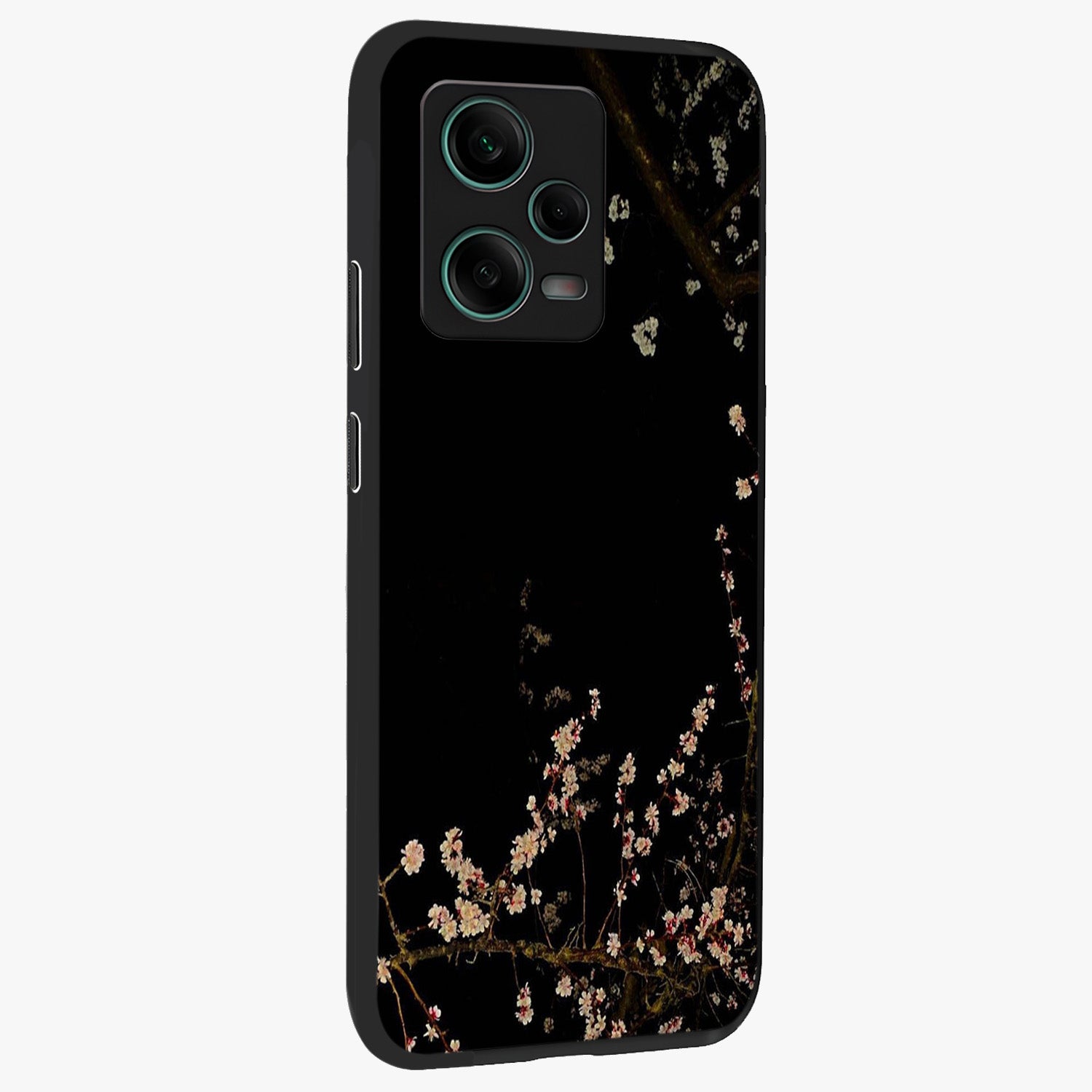 Petal Moon Light With Custom Name Glass Case upright view showcasing elegant floral moon artwork with personalized aesthetic.