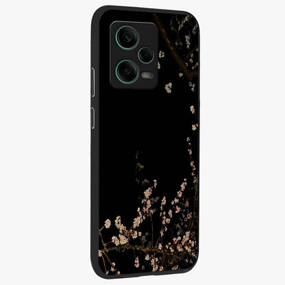 Petal Moon Light With Custom Name Glass Case upright view showcasing elegant floral moon artwork with personalized aesthetic.