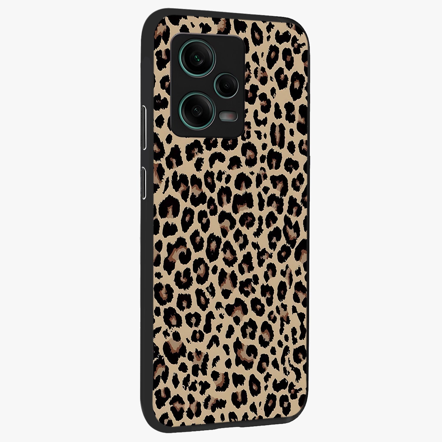 Savage Chic Pattern Glass Case upright view showcasing trendy decorative artwork with edgy fashion theme.