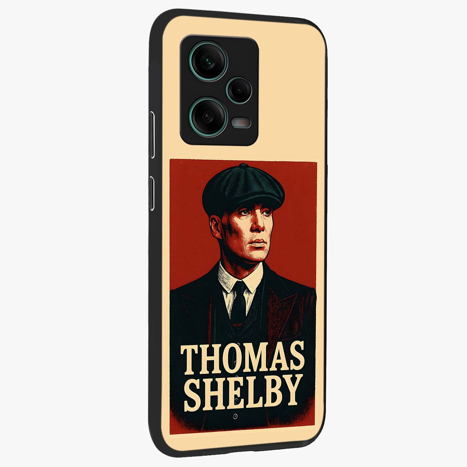 Vintage Mafia Authority Glass Case upright view showcasing dramatic vintage artwork with iconic authority theme.
