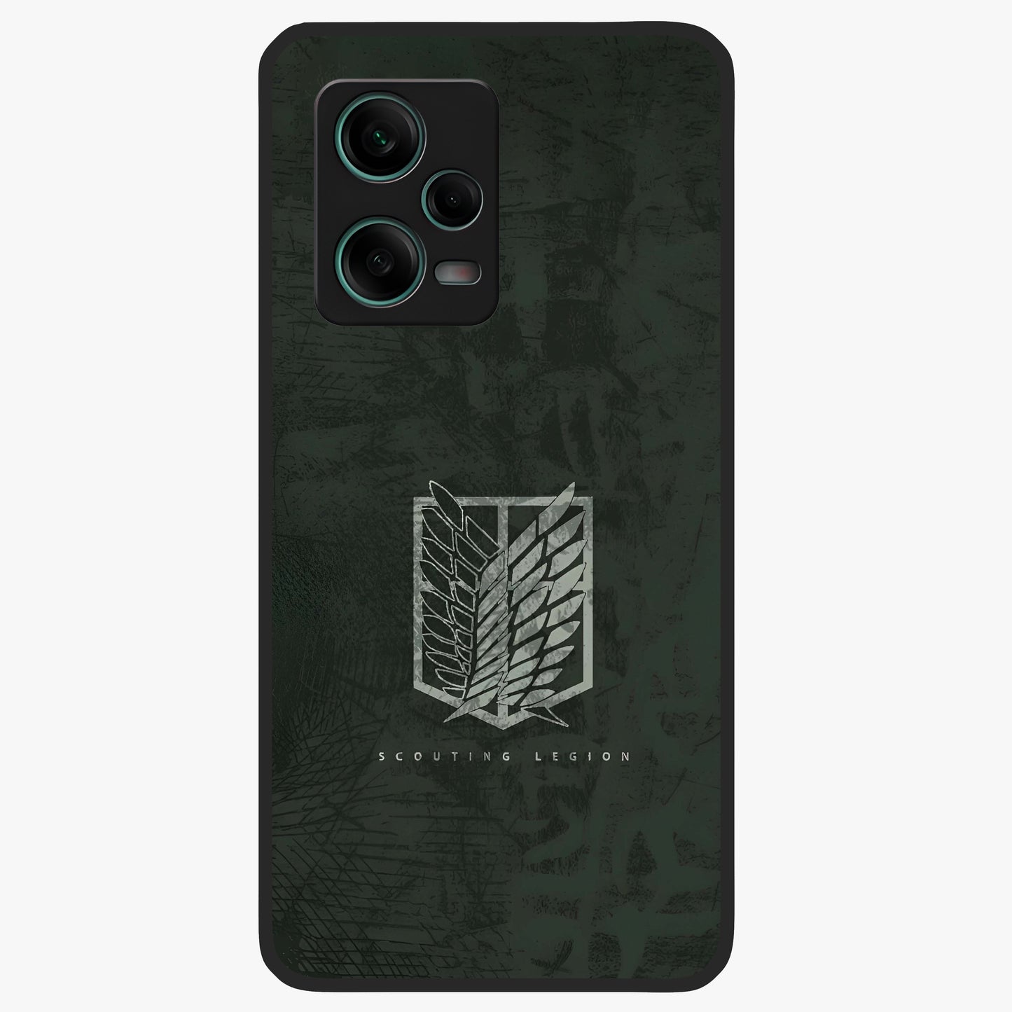 Wings Of Freedom Glass Case showing flat back view with symbolic wings artwork and glossy glass finish.