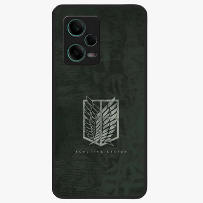 Wings Of Freedom Glass Case showing flat back view with symbolic wings artwork and glossy glass finish.