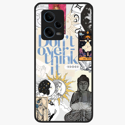 Ethereal Thoughts Glass Case showing flat back view with dreamy artistic artwork and glossy glass finish.