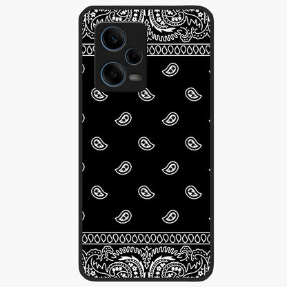 Retro Rebel Threads Glass Case showing flat back view with vintage street style artwork and glossy glass finish.