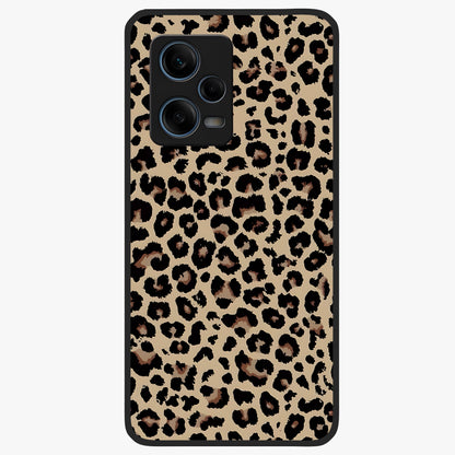 Savage Chic Pattern Glass Case showing flat back view with stylish patterned artwork and glossy glass finish.