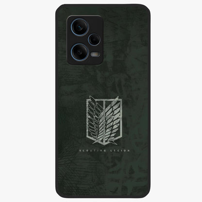 Wings Of Freedom Glass Case showing flat back view with symbolic wings artwork and glossy glass finish.