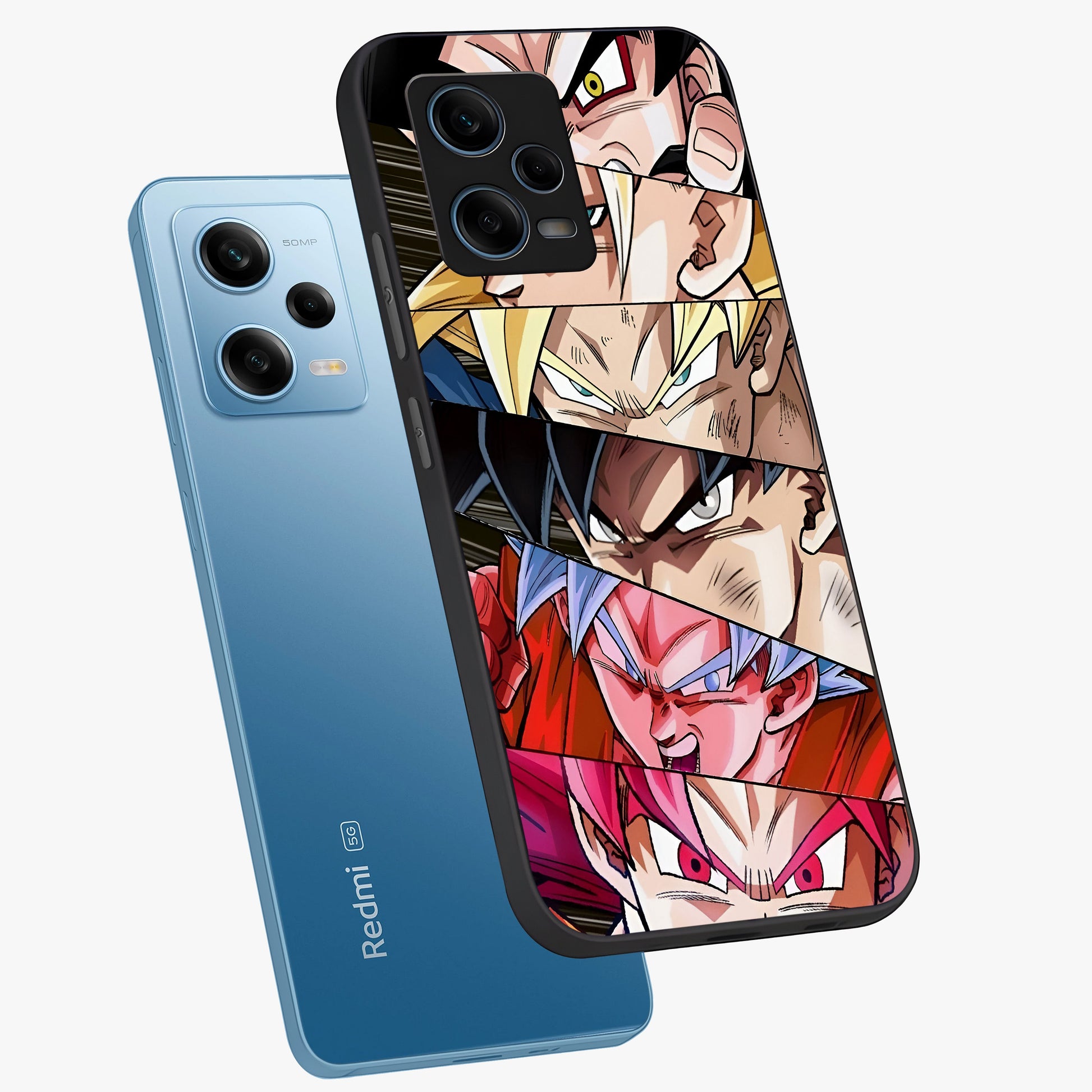 Anime Character Glass Case displayed in angled mockup highlighting colorful anime character illustration.