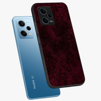 Crimson Fade Flow Glass Case displayed in angled mockup highlighting smooth gradient design with modern aesthetic style.
