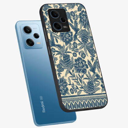 Heirloom Wild Bloom Glass Case displayed in angled mockup highlighting botanical bloom design with classic aesthetic style.