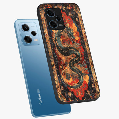 Inferno Dragon Soul Glass Case displayed in angled mockup highlighting powerful dragon illustration with inferno aesthetic.