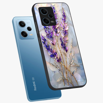 Lavender Dream Glow Glass Case displayed in angled mockup highlighting dreamy purple glow design with soft artistic style.