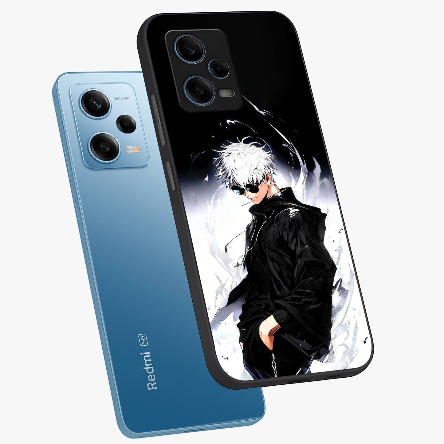 Limitless Shadow King Glass Case displayed in angled mockup highlighting dramatic dark hero design with intense aesthetic.