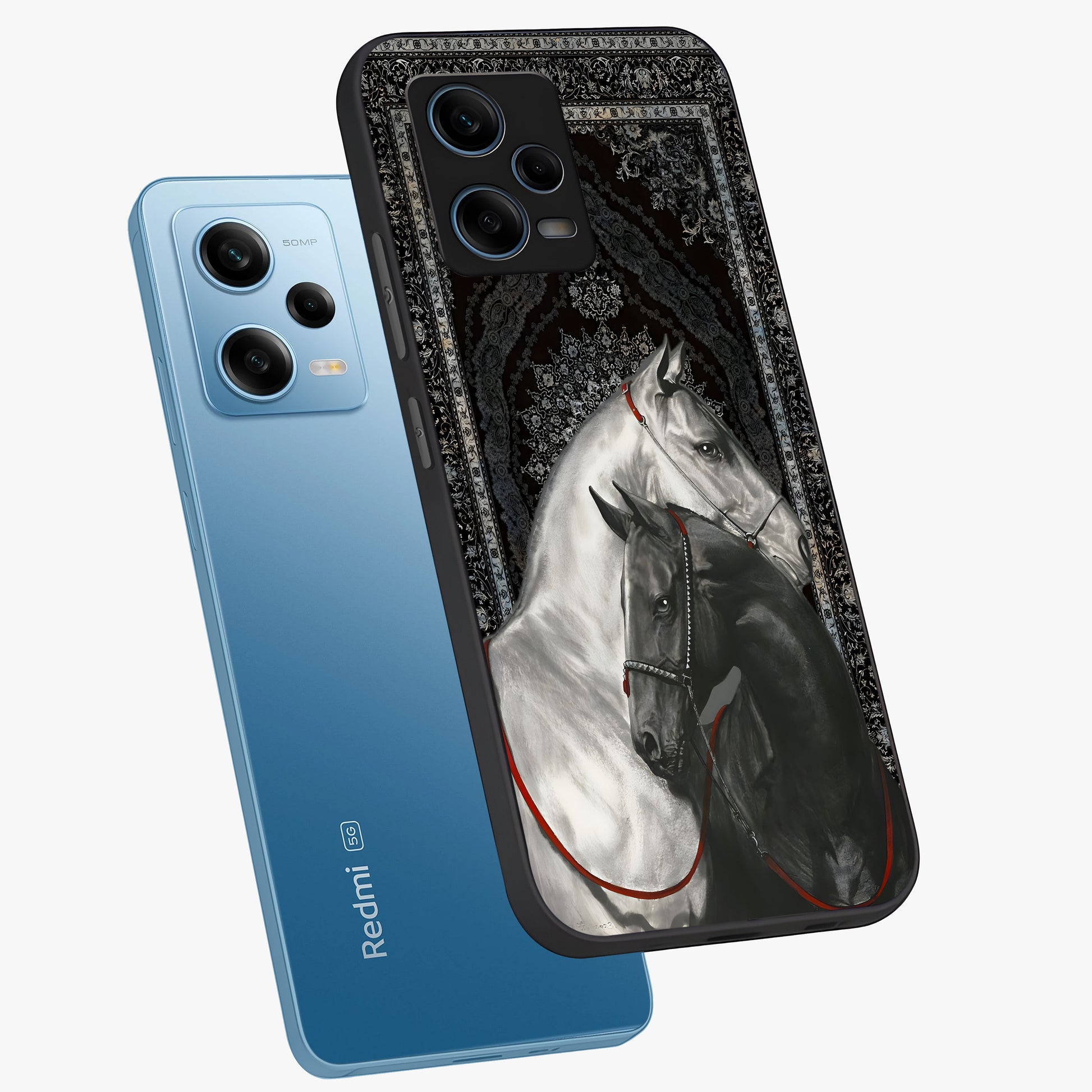 Majestic Ride Legacy Glass Case displayed in angled mockup highlighting sleek vehicle design with bold racing aesthetic.