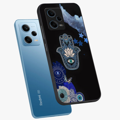 Mystic Hand Aura Glass Case displayed in angled mockup highlighting magical aura design with spiritual aesthetic style.