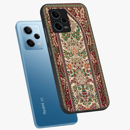 Persian Inspired Glass Case displayed in angled mockup highlighting intricate traditional design with elegant cultural aesthetic.