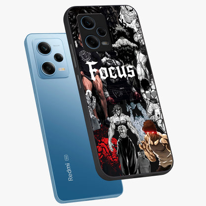Relentless Power Focus Glass Case displayed in angled mockup highlighting bold statement design with modern aesthetic style.