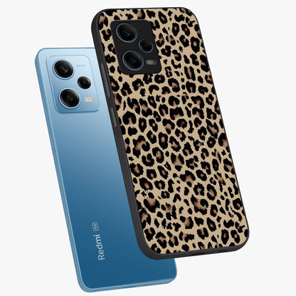 Savage Chic Pattern Glass Case displayed in angled mockup highlighting bold fashion inspired design with chic aesthetic.
