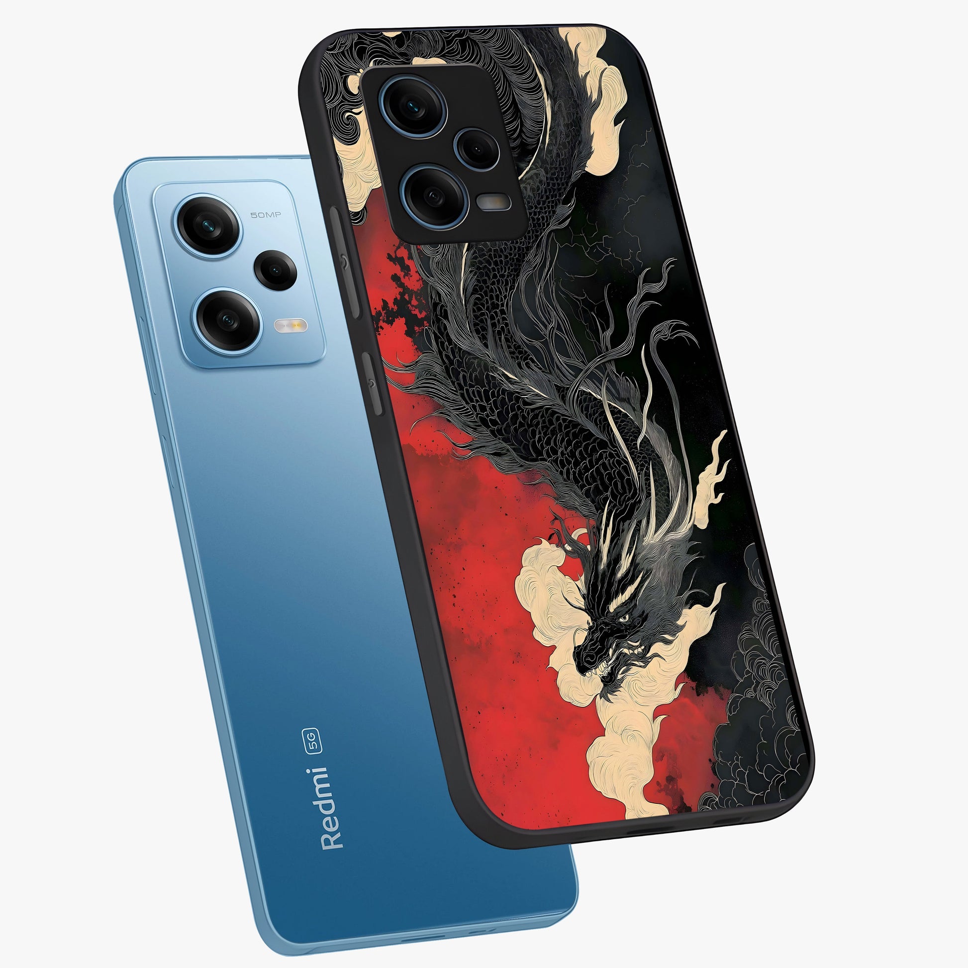 Shadow Dragon Fury Glass Case displayed in angled mockup highlighting powerful dragon illustration with dark fantasy aesthetic.