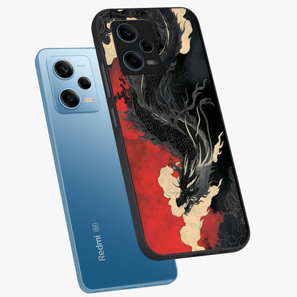 Shadow Dragon Fury Glass Case displayed in angled mockup highlighting powerful dragon illustration with dark fantasy aesthetic.