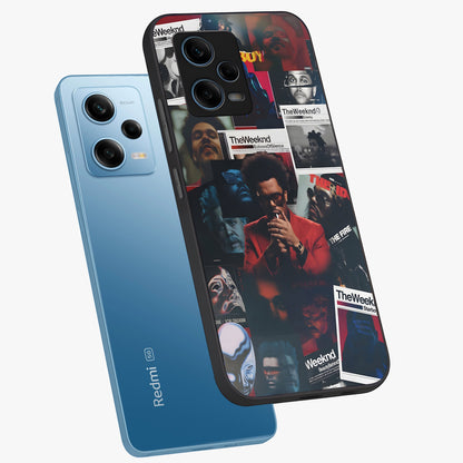The Weeknd Glass Case displayed in angled mockup highlighting stylish pop culture inspired design with modern aesthetic.