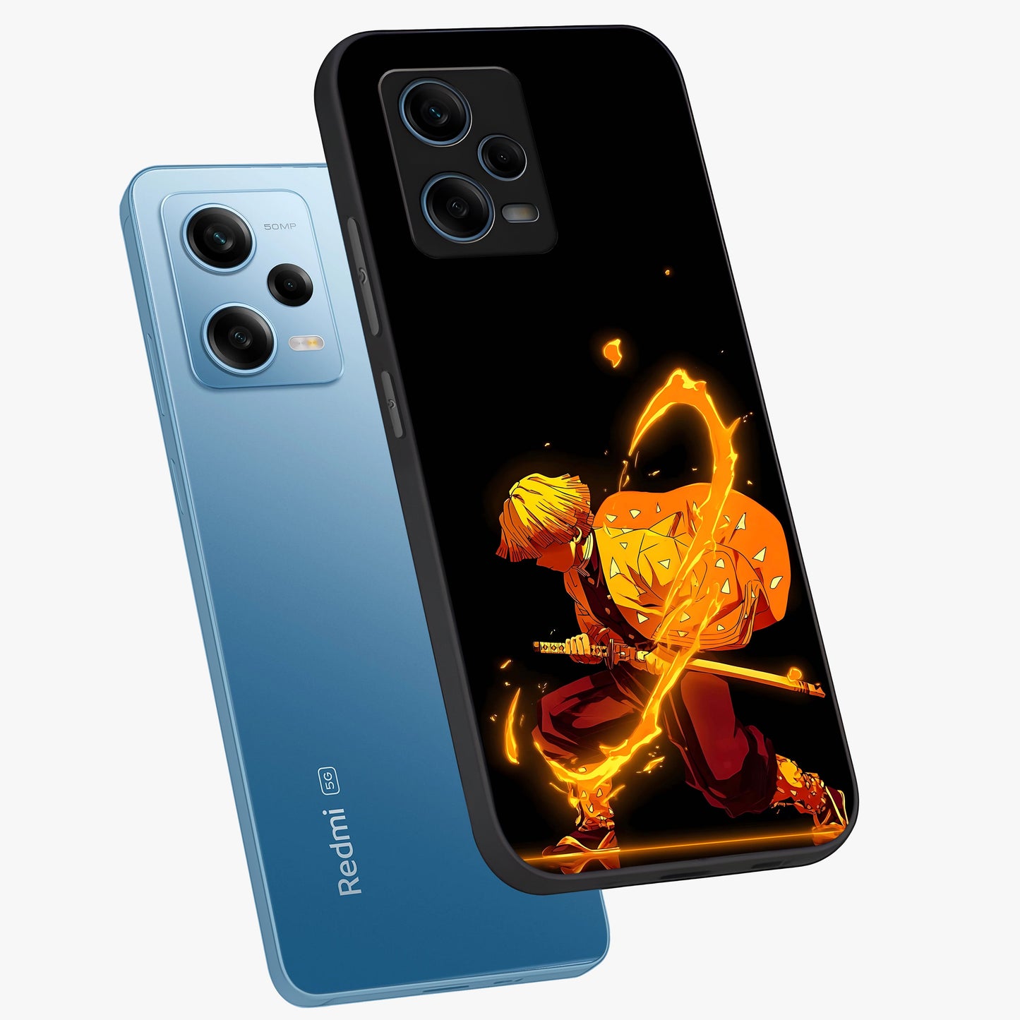 Thunder Flame Execution Glass Case displayed in angled mockup highlighting dramatic fire themed design with intense fantasy aesthetic.