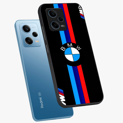 Turbo BMW Beast Glass Case displayed in angled mockup highlighting sleek racing car design with bold automotive aesthetic.