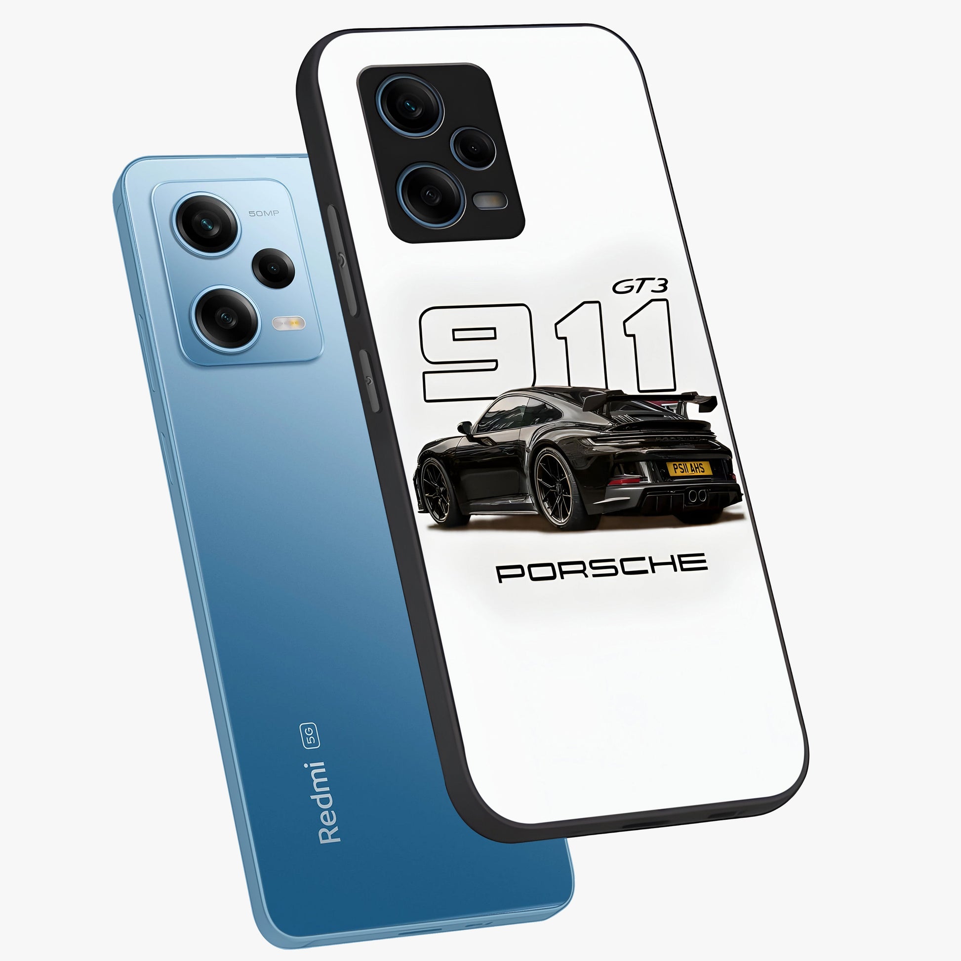 Turbo Legacy Icon Glass Case displayed in angled mockup highlighting dynamic automotive design with performance aesthetic.