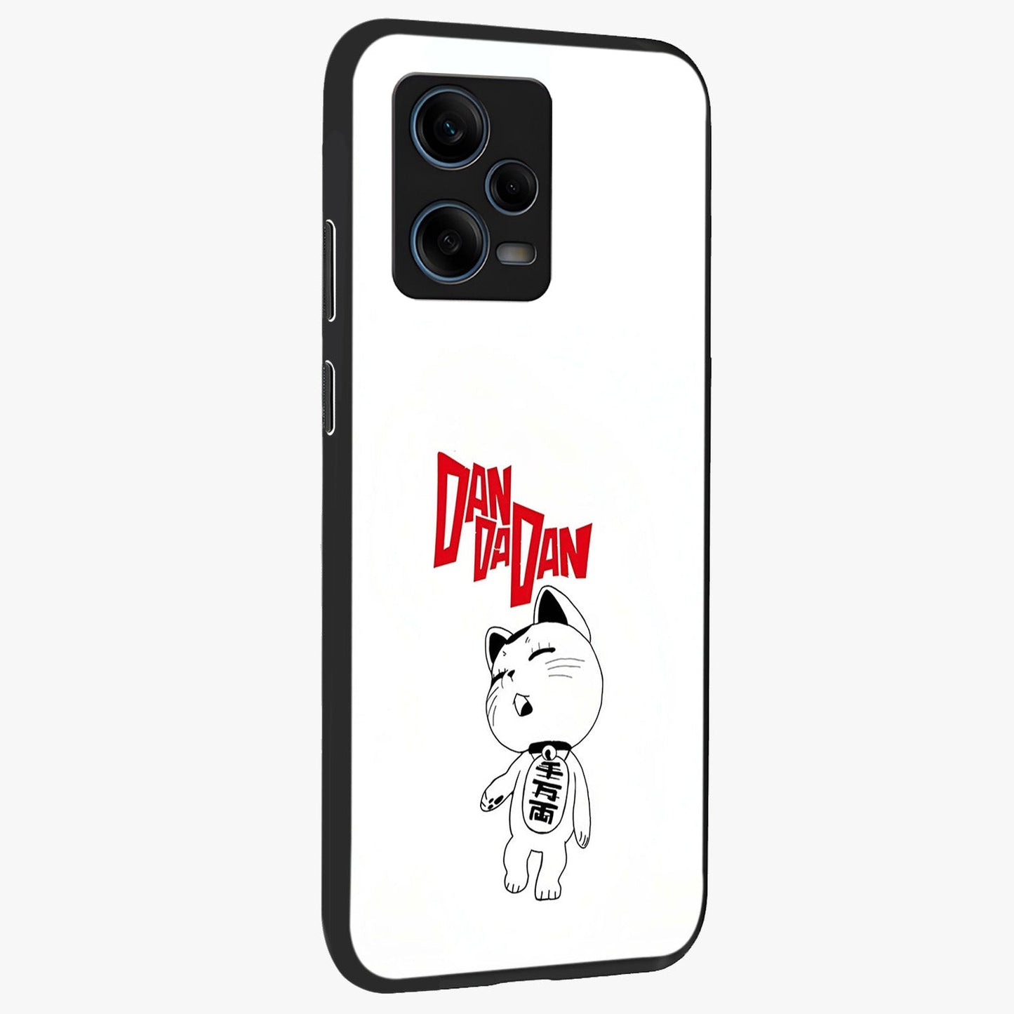 Playful Spirit Charm Glass Case upright view showcasing vibrant charm artwork with fun artistic theme.