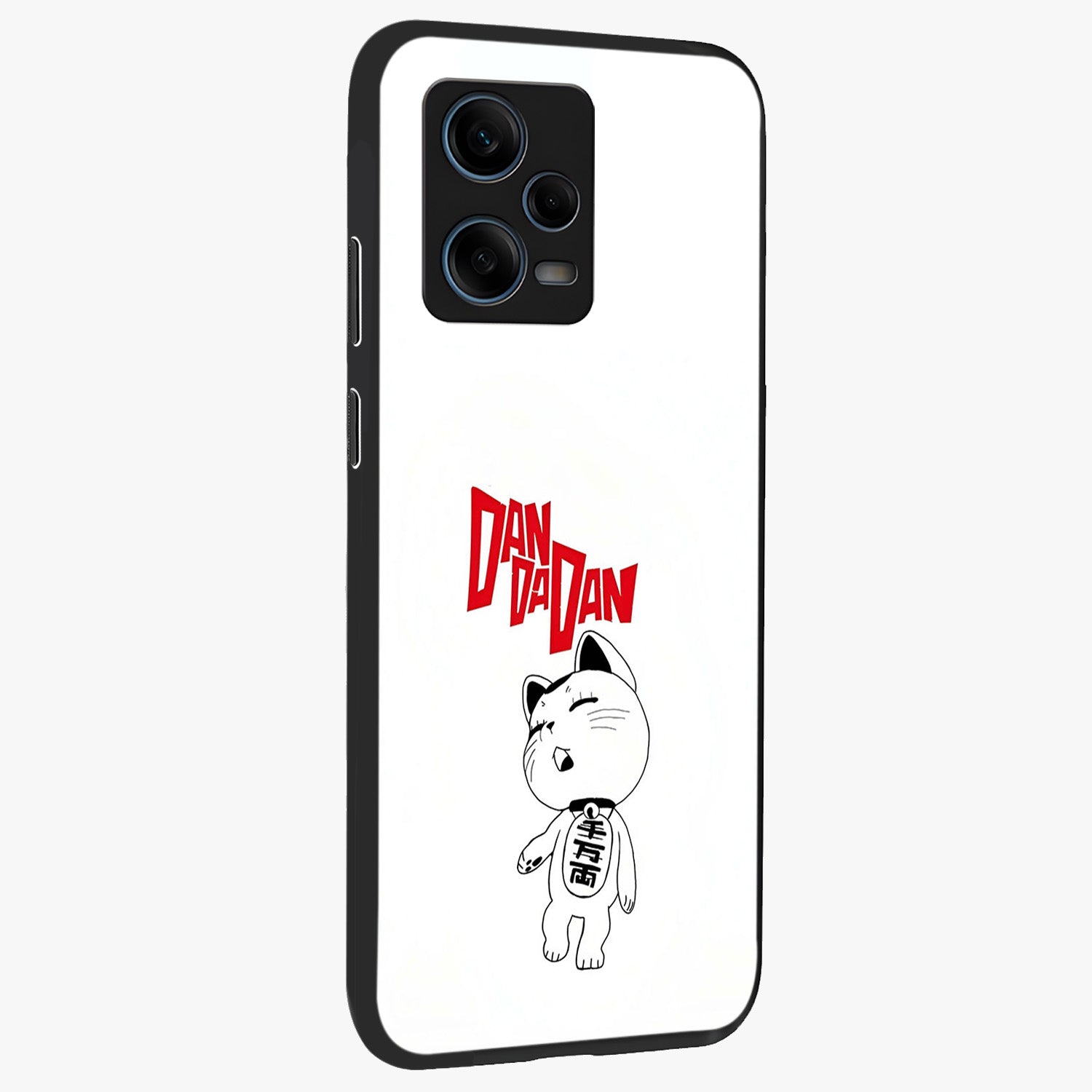 Playful Spirit Charm Glass Case upright view showcasing vibrant charm artwork with fun artistic theme.
