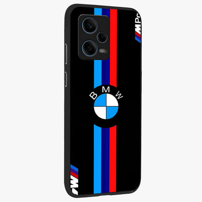 Turbo BMW Beast Glass Case upright view showcasing powerful car artwork with modern motorsport theme.
