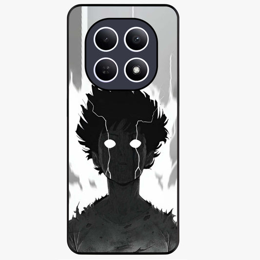 Awakened Inner Rage Glass Case showing flat back view with intense artistic artwork and glossy glass finish.