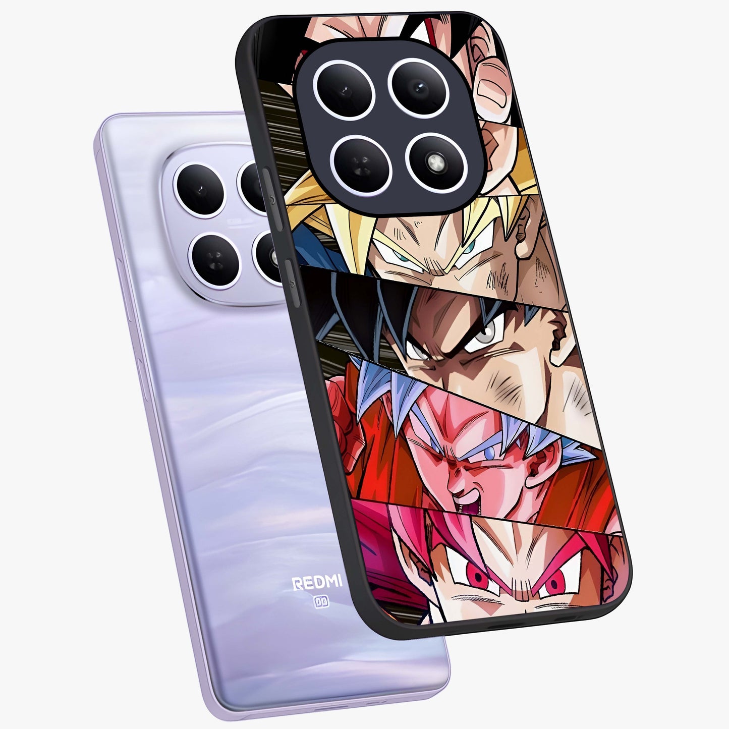 Anime Character Glass Case displayed in angled mockup highlighting colorful anime character illustration.