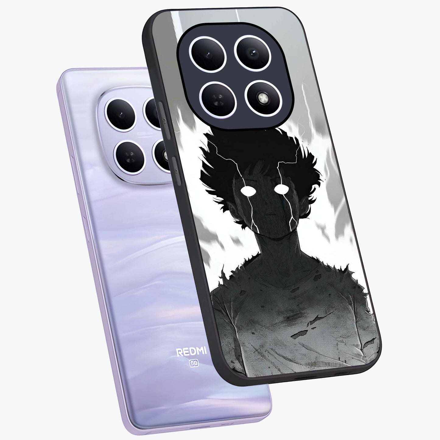 Awakened Inner Rage Glass Case displayed in angled mockup highlighting powerful graphic design and bold artistic theme.