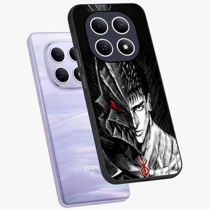 Berserker Blood Oath Glass Case displayed in angled mockup highlighting dark fantasy graphic design and powerful theme.