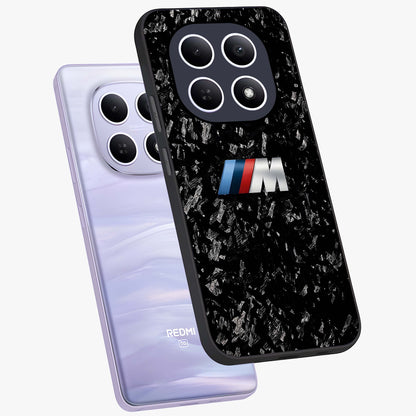 Carbon Speed Mark Glass Case displayed in angled mockup highlighting racing inspired carbon design and sleek aesthetic style.